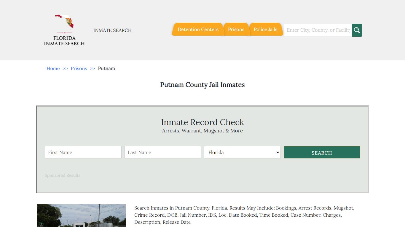 Putnam County Jail Inmates | Florida Inmate Search