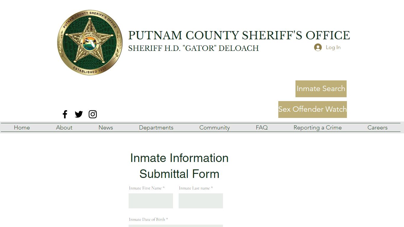 inmate information | Putnam Co. Sheriff