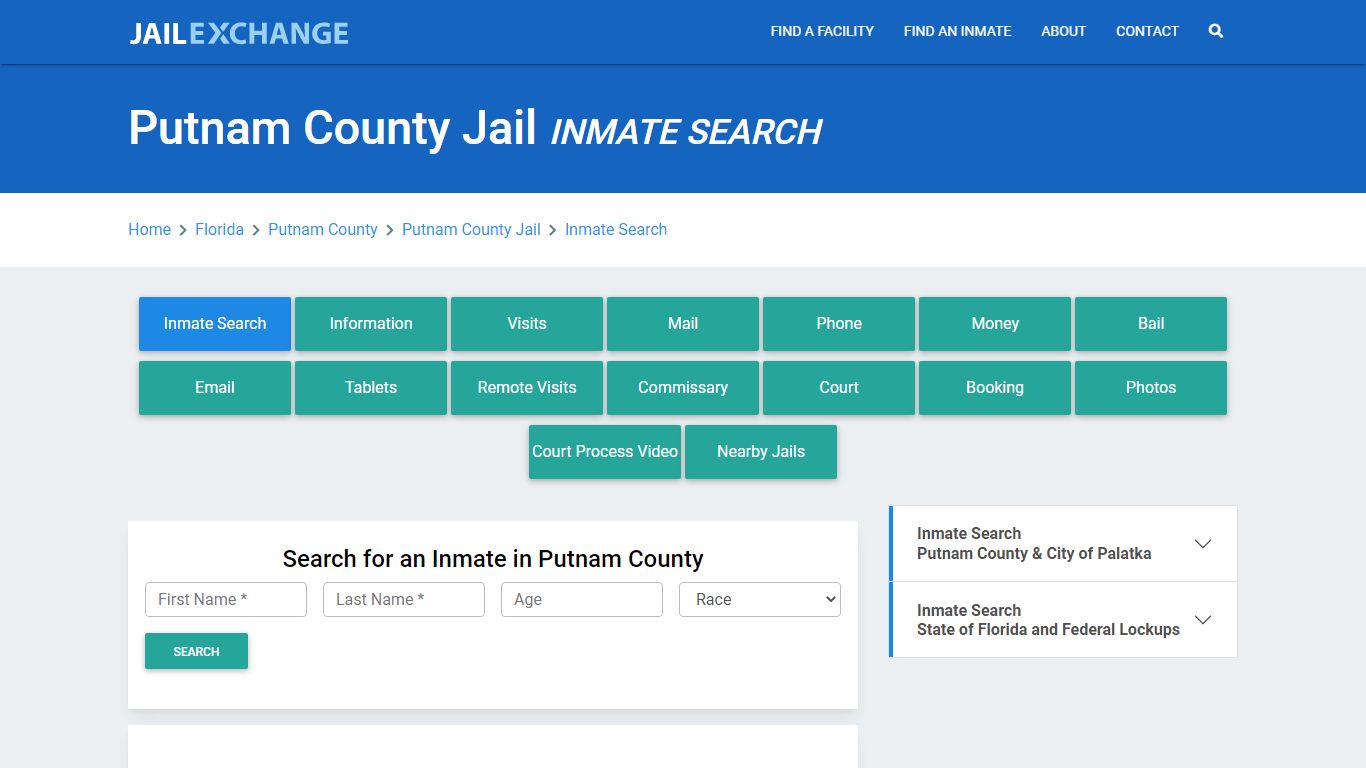 Putnam County Jail, FL Inmate Search: Roster & Mugshots