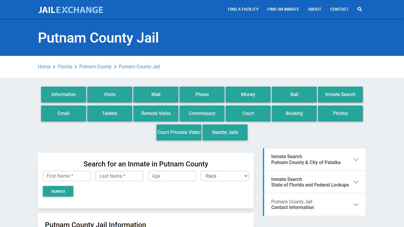 Putnam County Jail Roster Lookup, FL, Inmate Search